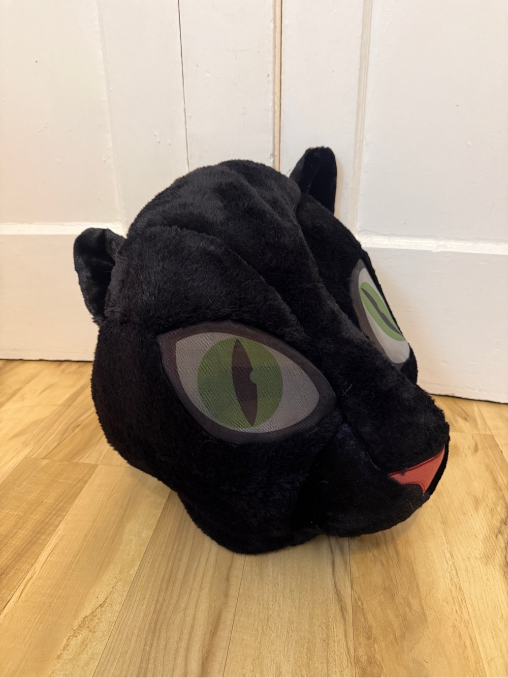 Black Plush Cat Head Pet Toy – Soft Decorative Plush Dan Dee BIG GREETER HEADS